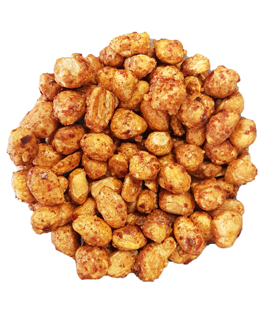 Pikante honing pinda's